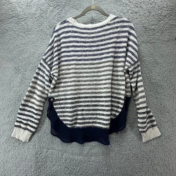 Coin 1804 Women's Plus Size 3X Knit Sweater Long Sleeves Sheer Accents - Picture 11 of 13